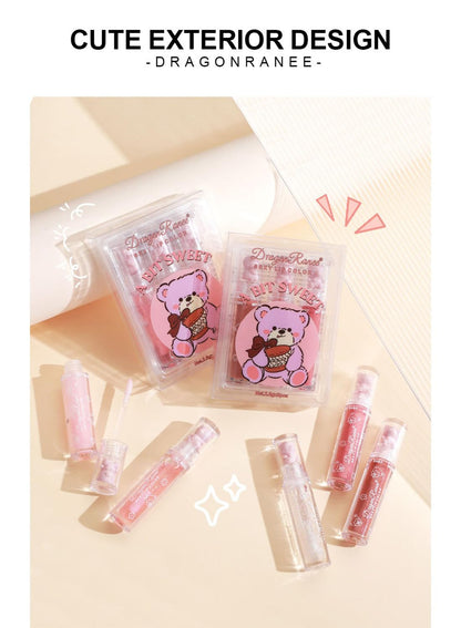 NOVO Glossy Lip Oil Set, Hydrating Transparent Lip Glow for Women, 6Pcs