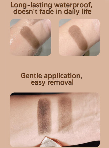 NOVO Instant Hair Shadow Stick with Puff, Root Touch-Up Powder for Thinning Grey Hairline, Hair Root Concealer for Women & Men, 4G, NO.02 Brown