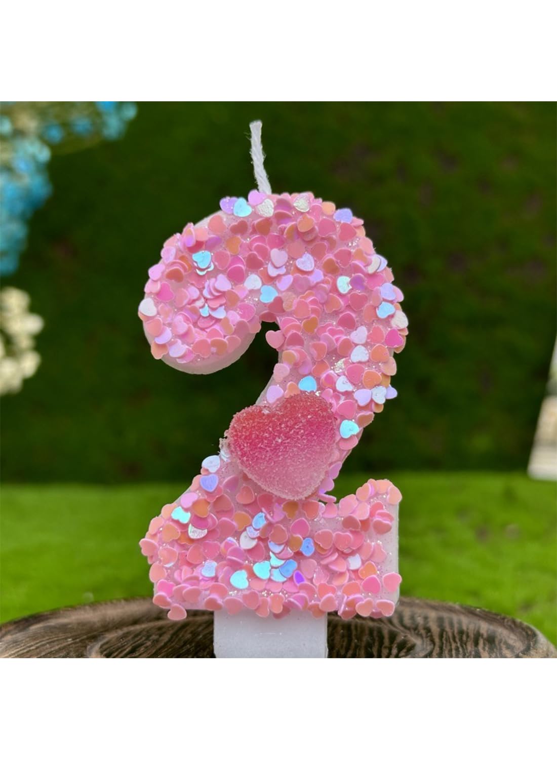 7cm Birthday Number Candles for Cake Decoration, Glittery Cake Toppers with Cute Designs, Perfect for Kids' Parties, Anniversaries, and Celebrations-Green Turtle(No.0)