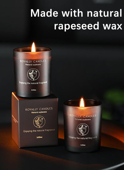 Scented Candle, Coffee Fragrance Candles, Natural Rapeseed Wax for Home & Office 33 Hours of Burn Time, 100g