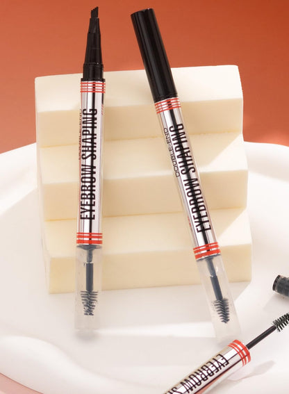 NOVO 2 in 1 4-Tip Brow Pen & Eyebrow Gel, Smudge Proof Waterproof Brow Pencil 2