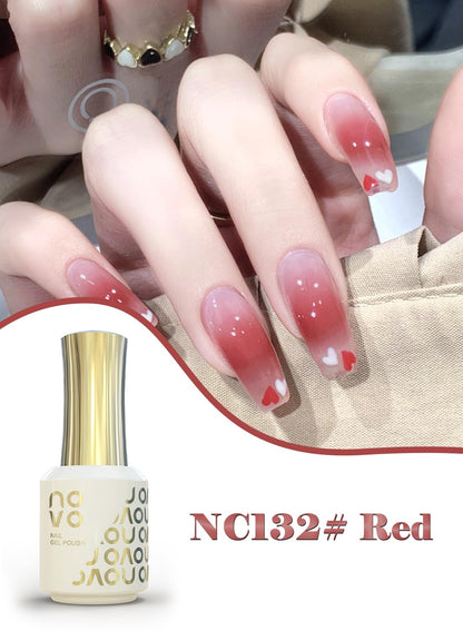 novo Jelly Gel Nail Polish, Sheer Nail Polish, UV LED Gel for DIY 12ml-NC1# White