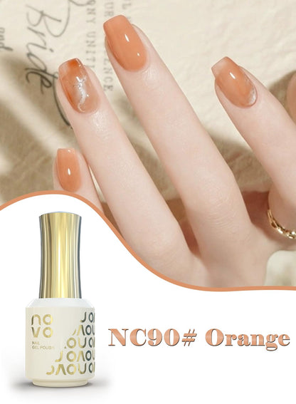 novo Jelly Gel Nail Polish, Sheer Nail Polish, UV LED Gel for DIY 12ml-NC1# White
