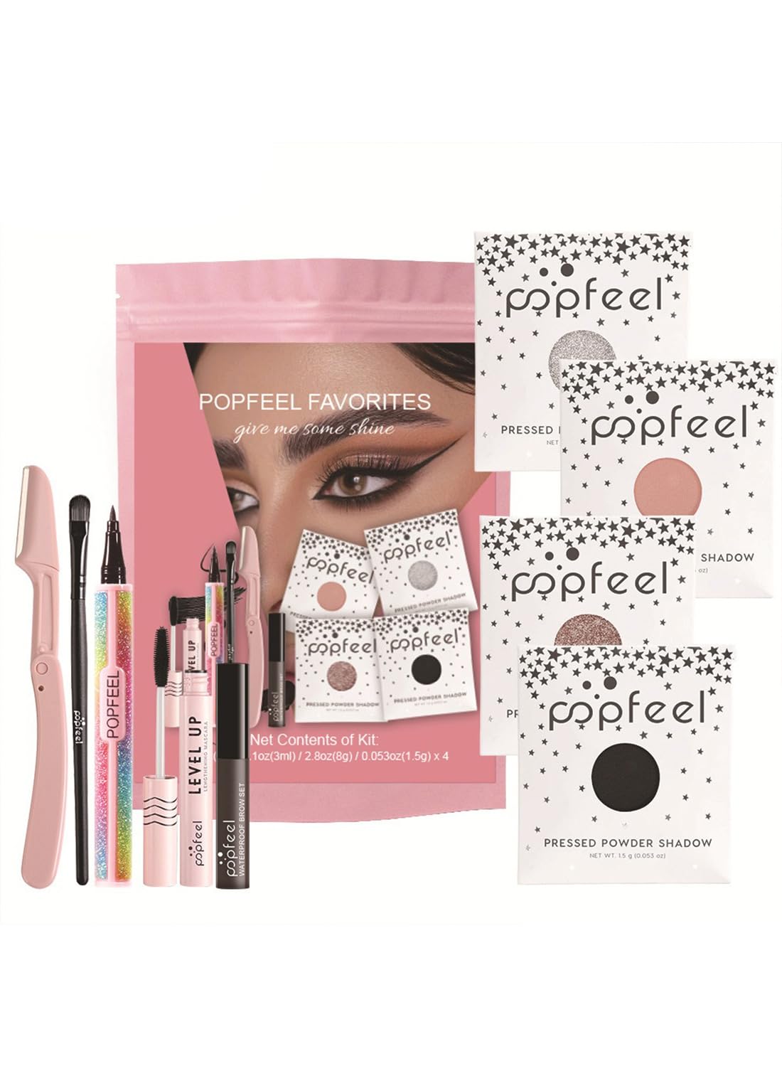 NOVO All in One Makeup Kit for Women, Beginner-Friendly Portable Eye Makeup Set 02