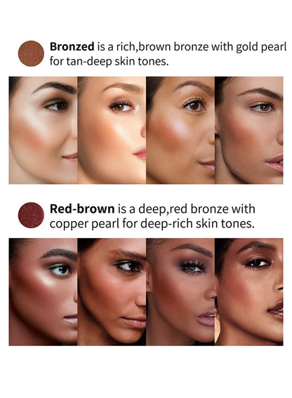 NOVO Highlighter Stick, Long-Lasting Waterproof Shimmer Powder, Natural Matte Contour Cream, Non-Greasy Illuminator for  Face Body Collarbones, Moonlight Stone Silver