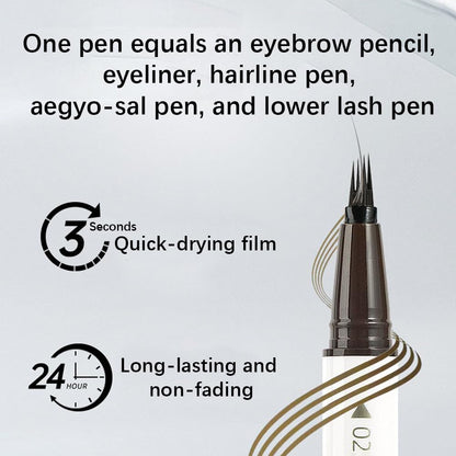 NOVO Eyebrow Pencil Liquid, Precise 4 Pronged Brow Pen, Lasting Waterproof S03