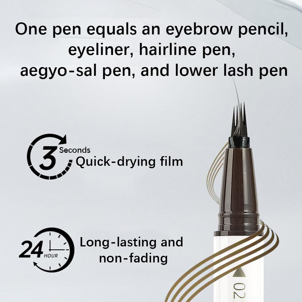 NOVO Eyebrow Pencil Liquid, Precise 4 Pronged Brow Pen, Lasting Waterproof S01