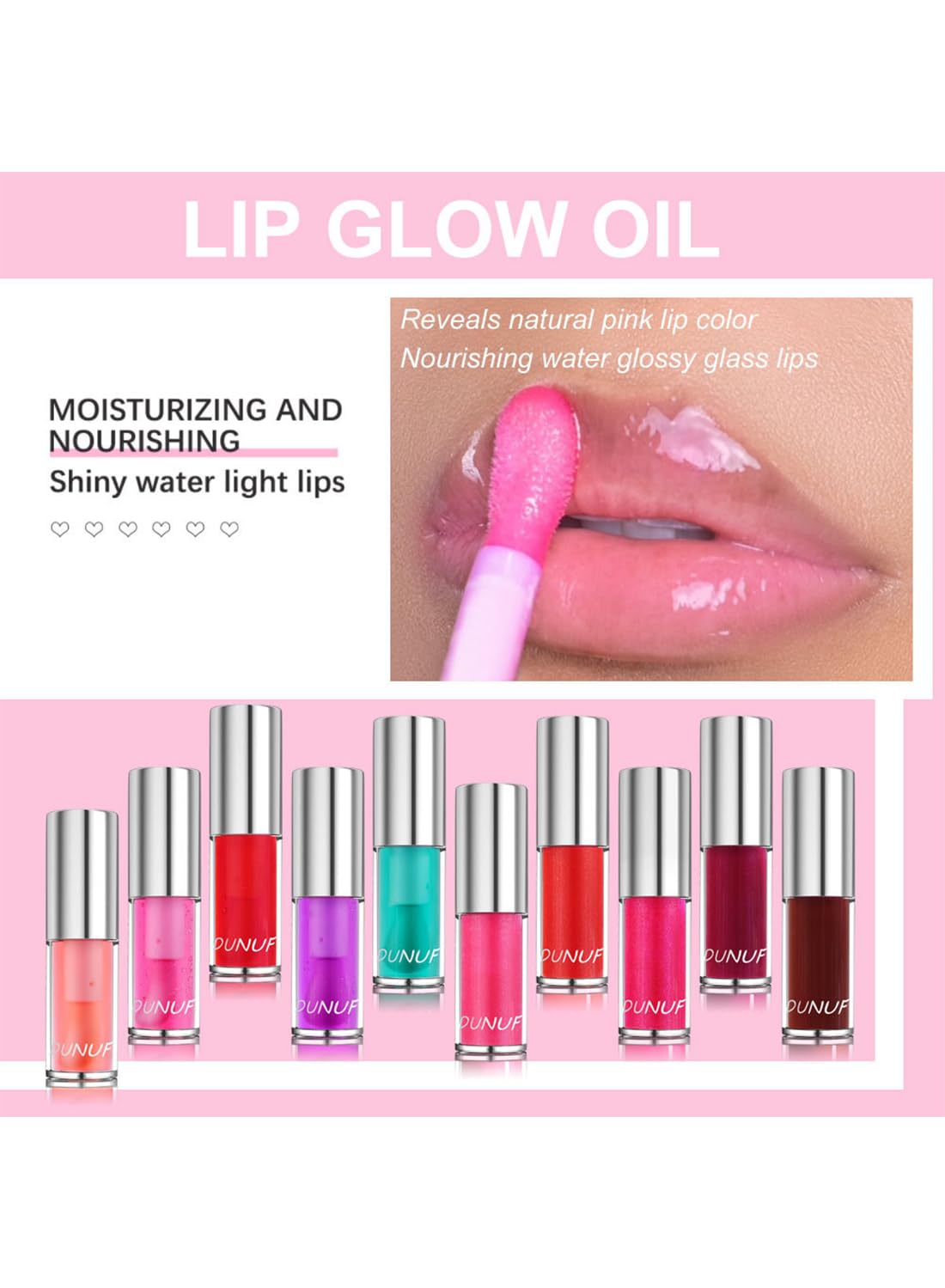 NOVO Lip Glow Oil, Lip Care, Fade Lines and Exfoliate Dead Skin for Women F103 3.5ml