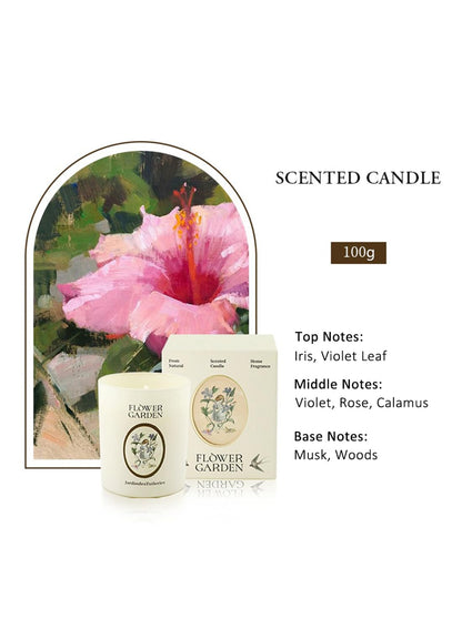 NOVO Scented Candle- 100g Natural Soy Wax Blend Aromatherapy Candle with Pure Essential Oils -Tangerine Glow