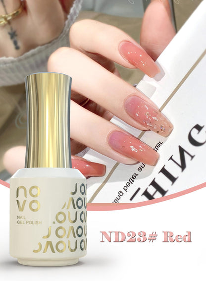 novo 5-in-1 Gel Polish, UV LED Multifunctional Builder Nail Gel 15ml-ND1# White
