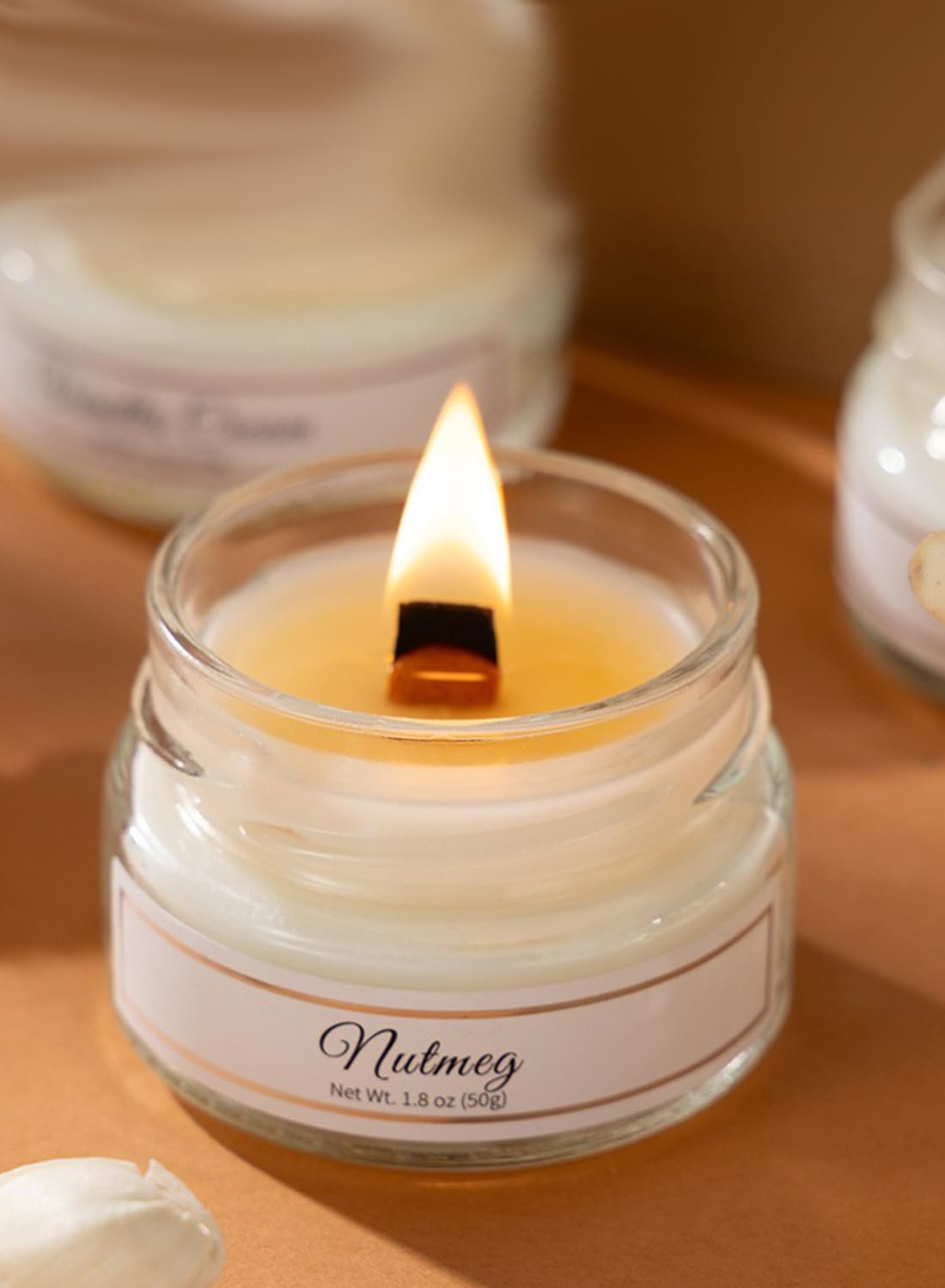 NOVO Scented Candles, 50g Natural Soy Wax Blend Aromatherapy Candle with Pure Essential Oils,12 Hours of Burn Time, or Home SPA Bathing Yoga-3 pcs set-B