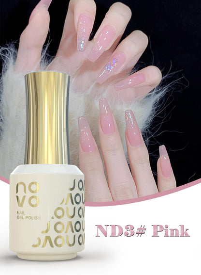 novo 5-in-1 Gel Polish, UV LED Multifunctional Builder Nail Gel 15ml-ND1# White