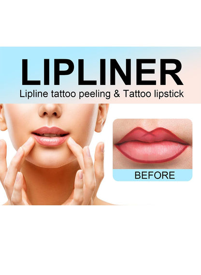 NOVO Lip Liner Stain, Long Lasting Removable Peel Off Lipline Tattoo for Women-Light Brown