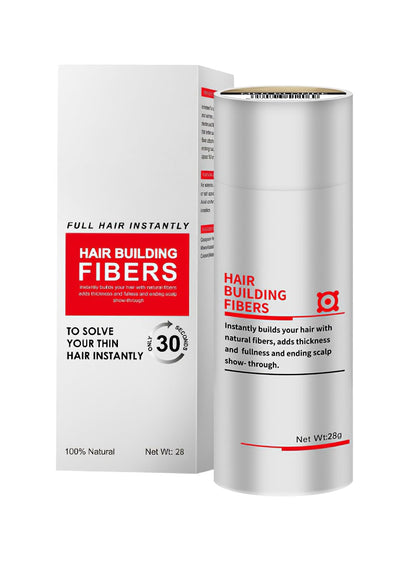 NOVO Hair Building Fibers & Styling Powder, Natural Hair Concealer for Thinning Areas, Instant Coverage, Easy to Apply, Black, 28g