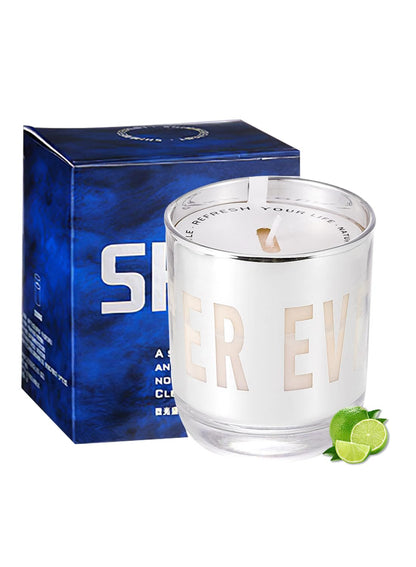 NOVO Scented Candle, 150g Natural Soy Wax Blend with Pure Essential Oils, Translucent Cup Creates Ambient Vibe for Home-Westin White Tea
