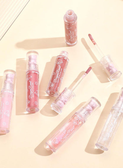 NOVO Glossy Lip Oil Set, 3Pcs Lip Glaze Lasting Non-Sticky Clear Hydrating Lip Makeup, Group A