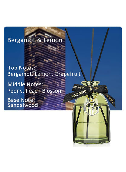 NOVO Scented Oil Diffuser with 5 Reed Sticks, Home Fragrance for Bathroom, Office & Home D¨¦cor 150ml -Gardenia