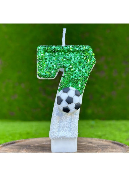 7cm Birthday Number Candles for Cake Decoration, Glittery Cake Toppers with Cute Designs, Perfect for Kids' Parties, Anniversaries, and Celebrations-Green Turtle(No.0)