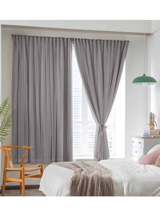 NOVO Velcro Curtains, No Drill Curtain