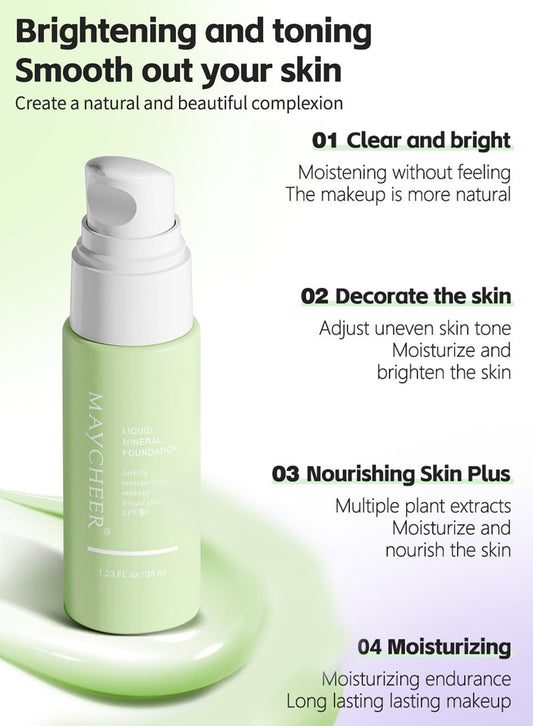 NOVO Whitening Isolation Cream, Color Corrector with SPF30, Waterproof Makeup Primer for Women, 35ml-Green