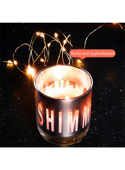 NOVO Scented Candle, 150g Natural Soy Wax Blend with Pure Essential Oils, Translucent Cup Creates Ambient Vibe for Home-Peach Oolong