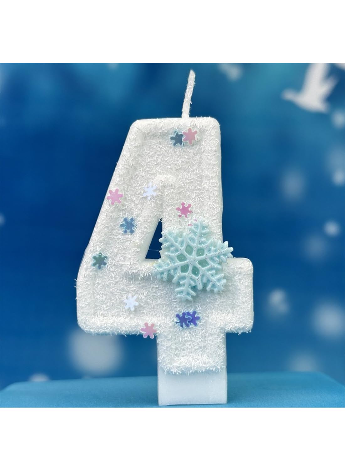 7cm Birthday Number Candles for Cake Decoration, Glittery Cake Toppers with Cute Designs, Perfect for Kids' Parties, Anniversaries, and Celebrations-Green Turtle(No.0)