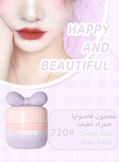 Matte Velvet Lipstick, Long Lasting Waterproof Non Stick Cup Mist Face Lip Gloss, Lightweight Moisturizing Cute Lip Stains Lip Tint Lip Mud for Women, Mud Texture - Color 720#
