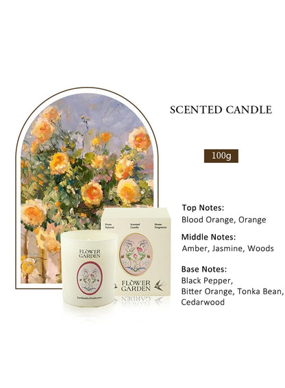 NOVO Scented Candle- 100g Natural Soy Wax Blend Aromatherapy Candle with Pure Essential Oils -