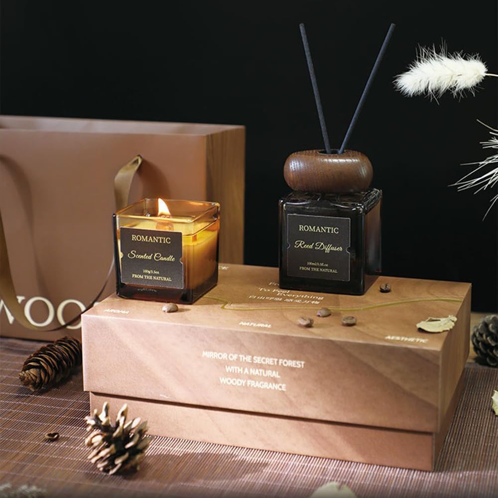 NOVO Aromatherapy Scented Candle ¨C Natural & Long-Lasting Coffee Aroma for Home, Office & Cozy D¨¦cor 100g -Chocolate & Caramel