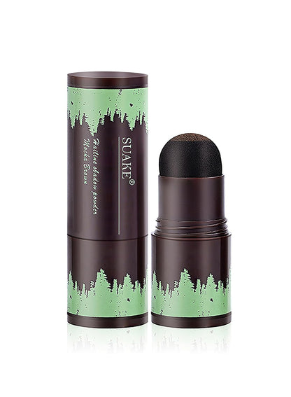 NOVO Hairline Shadow Powder with Puff Touch, Instant Hair Root Concealer Hair Loss, Natural Quick Cover Sweat Proof Grey Hair Coverage for Unisex- Mocha Brown