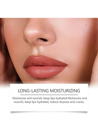 NOVO Peel-Off Lip Stain, Waterproof Matte Lip-Liner, Long-Lasting Transfer-Proof Highly Pigmented Effortless Lipmakeup, 3ml Cocoa Brown