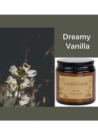 NOVO Scented Candles, 100g Natural Soy Wax Blend Aromatherapy Candle with Pure Essential Oils,12 Hours of Burn Time, or Home SPA Bathing Yoga-3 pcs set-A
