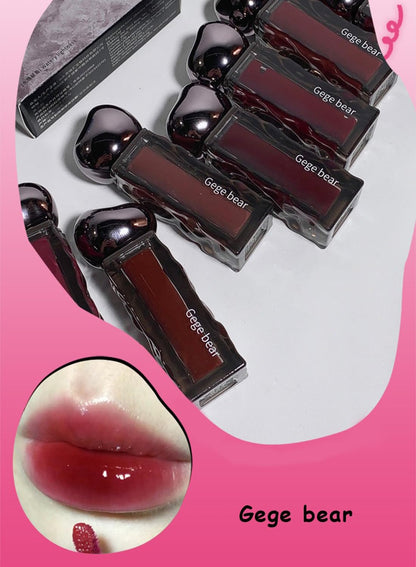 NOVO Lip Gloss, Mirror Ultra Hydrating Long Lasting Nonstick Cup High Pigmented Liquid Lipstick, Plump Lips and Improve Complexion Rose Red 05#