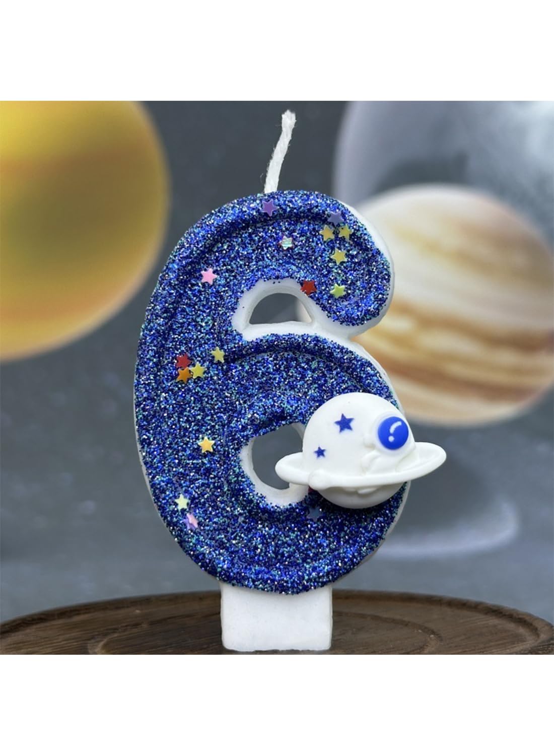 7cm Birthday Number Candles for Cake Decoration, Glittery Cake Toppers with Cute Designs, Perfect for Kids' Parties, Anniversaries, and Celebrations-Green Turtle(No.0)