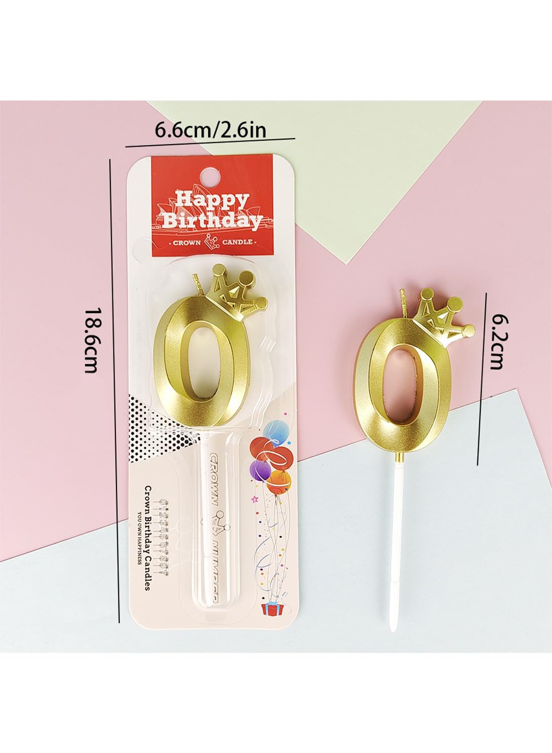 Birthday Number Candles for Cake Decoration, Glittery Cake Toppers with Cute Designs, Perfect for Kids' Parties, Anniversaries, and Celebrations-ROSE GOLD(No.7)