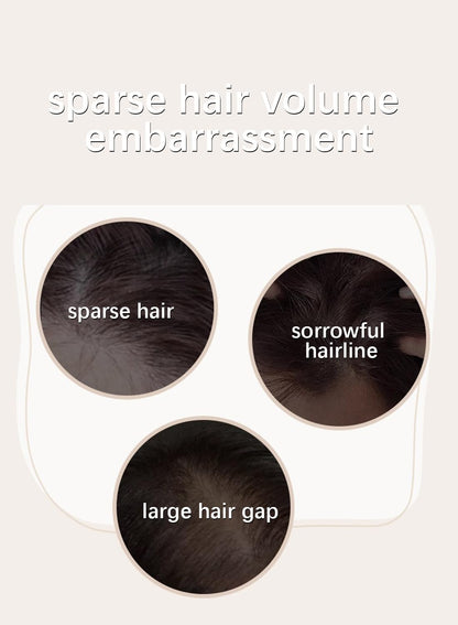 NOVO Instant Hair Shadow Stick with Puff, Root Touch-Up Powder for Thinning Grey Hairline, Hair Root Concealer for Women & Men, 4G, NO.01 Black Grey