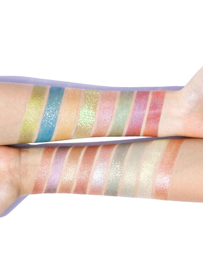 NOVO Eyeshadow Cream, Matte Glitter Shimmer Long-Lasting Highly Pigmented Mashed Potato Eyeshadow Powder, Long Wearing Eye Makeup Gold S705