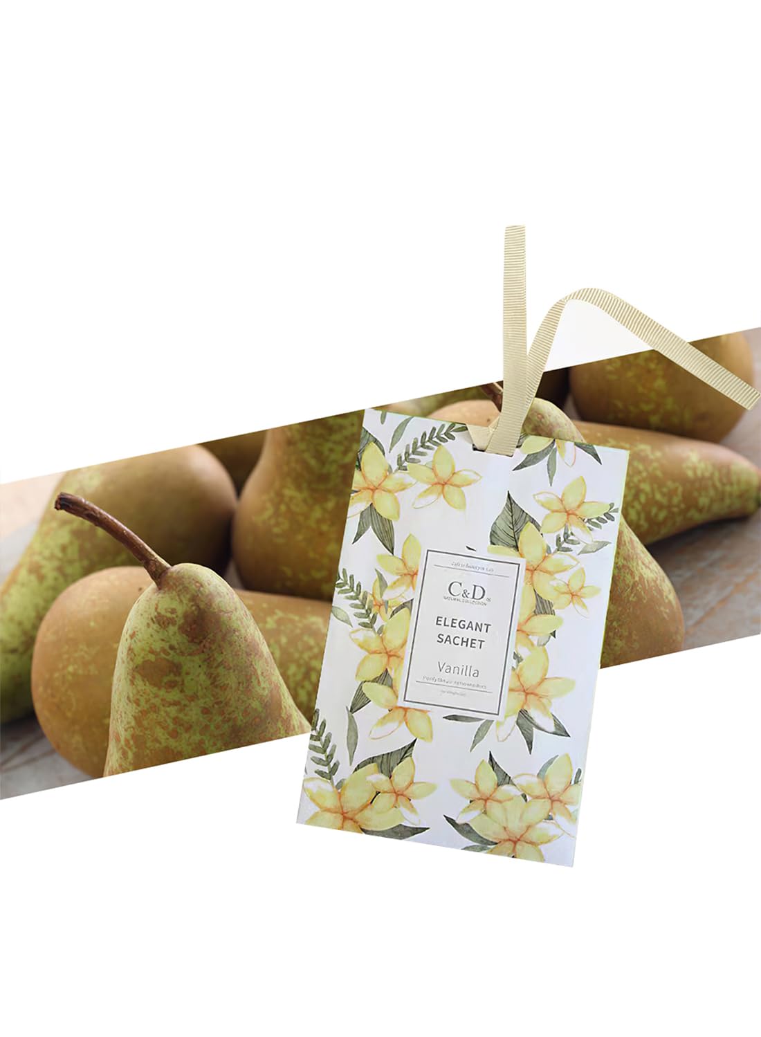 NOVO Aromatherapy Scented Sachets, Hanging Long Lasting Air Freshener for Wardrobes & Cars, 20g -Rose