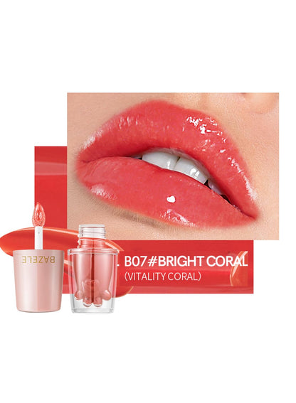 NOVO Jelly Lipstick Liquid - Waterproof High Pigment Lip Gloss, Lightweight and Long-Lasting Lips Stain (Crystal Clear B01)