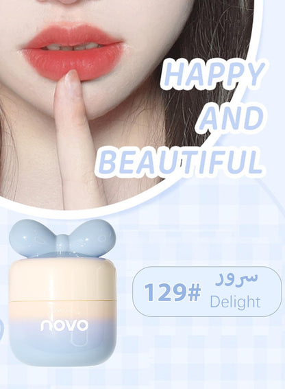 Matte Lipstick, Long Lasting Waterproof Non Stick Cup Easy Coloring Lip Gloss, Mist Face Velvet Lightweight Moisturizing Lip Stains Lip Tint for Women, Mud Texture - Color 214