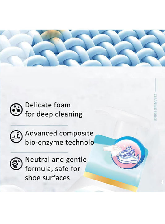 Shoe Cleaning Agent, Waterless Sneaker Cleaner Foam for Tennis Shoes, Canvas 280ml
