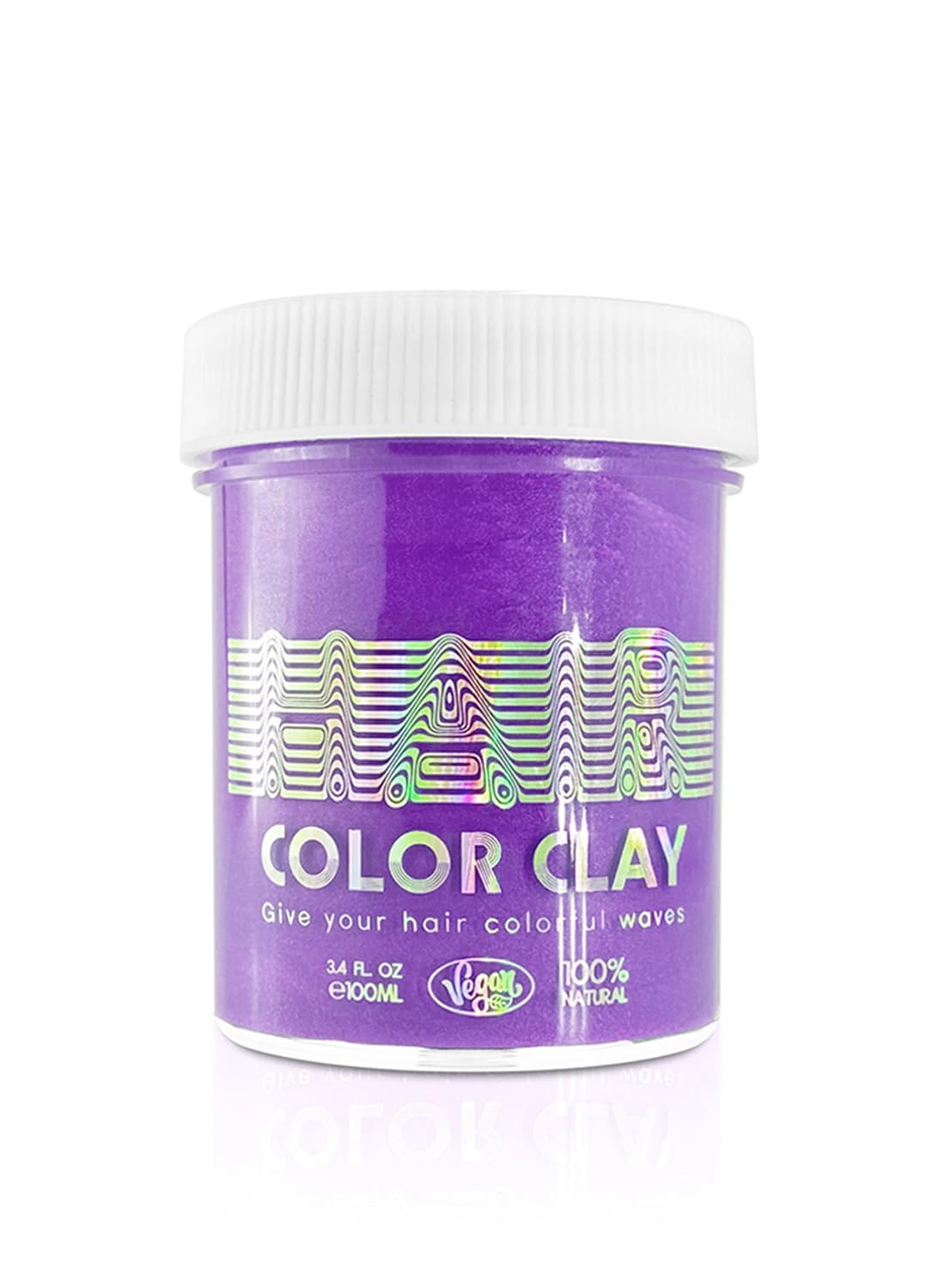 NOVO Temporary Hair Color Wax, Instant Styling Clay, Safe Natural Washable Dye Pomade for Cosplay & Party, 100ml-Bright Purple