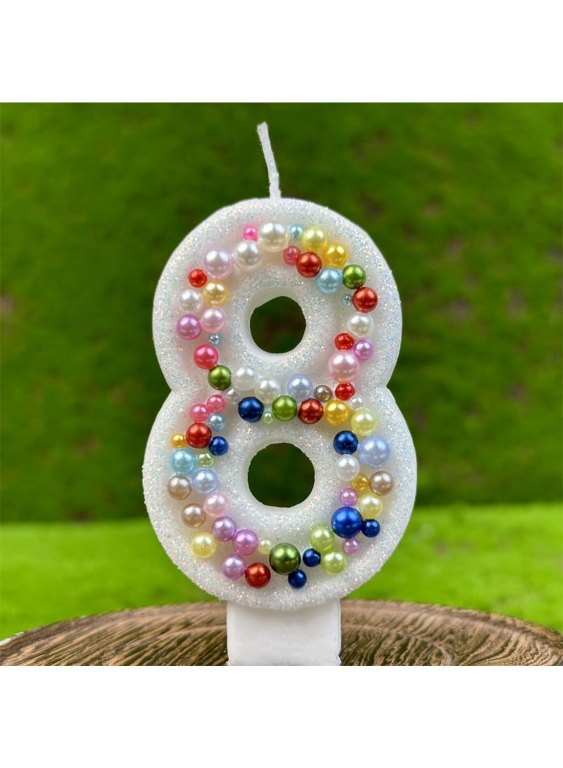7cm Birthday Number Candles for Cake Decoration, Glittery Cake Toppers with Cute Designs, Perfect for Kids' Parties, Anniversaries, and Celebrations-Green Turtle(No.0)
