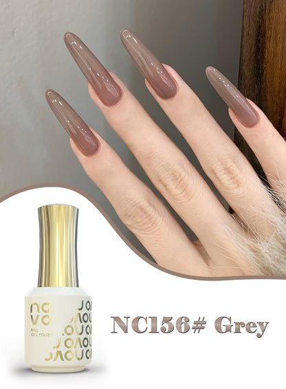 novo Jelly Gel Nail Polish, Sheer Nail Polish, UV LED Gel for DIY 12ml-NC1# White
