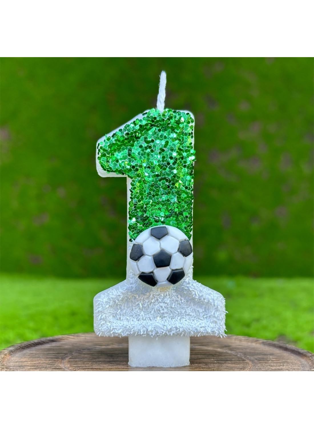 7cm Birthday Number Candles for Cake Decoration, Glittery Cake Toppers with Cute Designs, Perfect for Kids' Parties, Anniversaries, and Celebrations-Green Turtle(No.0)