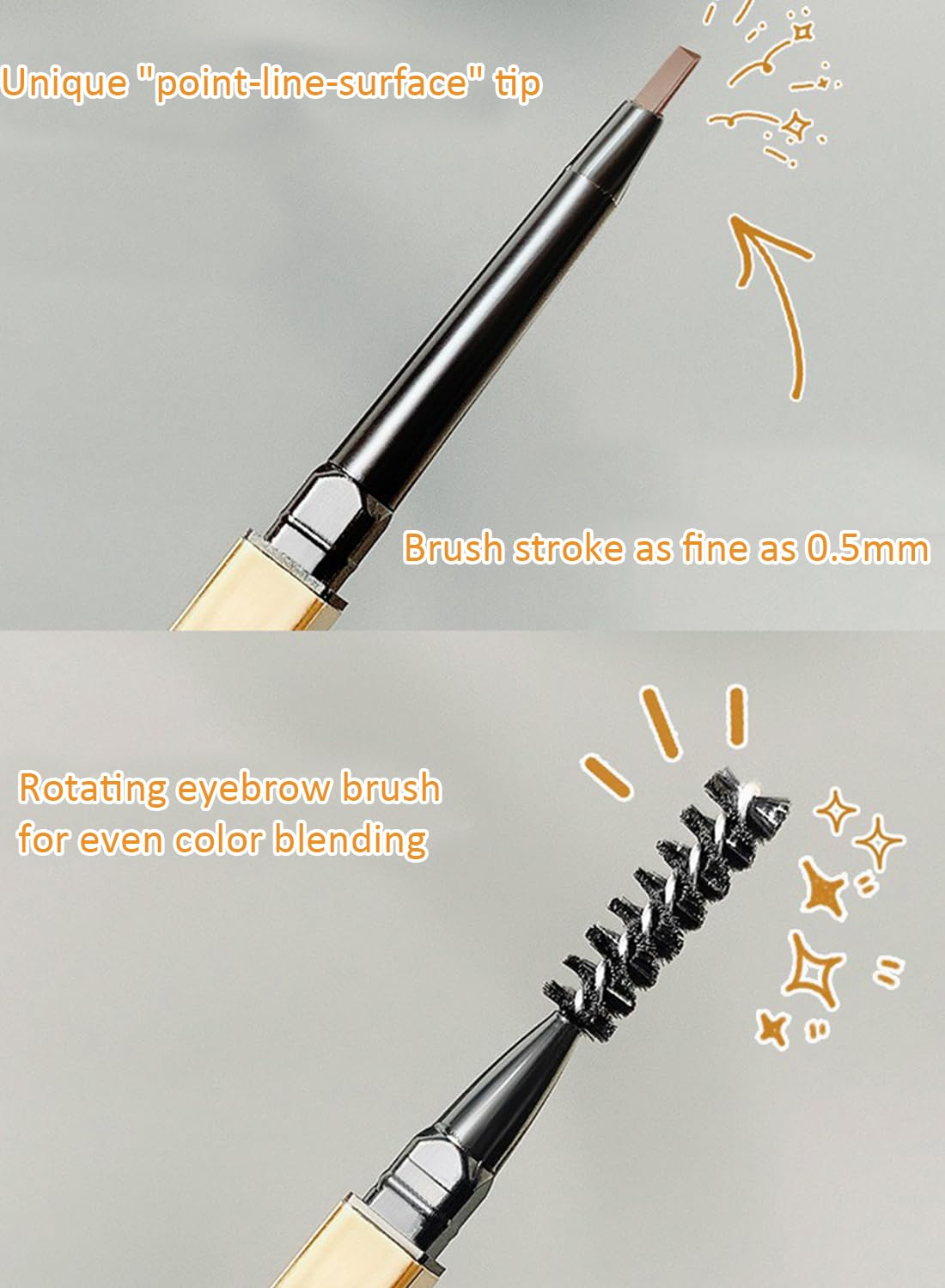 NOVO Eyebrow Pencil with Spiral Brush