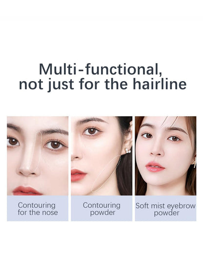 NOVO Instantly Hairline Powder, Waterproof Long Lasting Root Touch Up, Volume Hairline , Quick Cover Grey Hair Root Concealer for Women and Men Natural - Gray/Brown