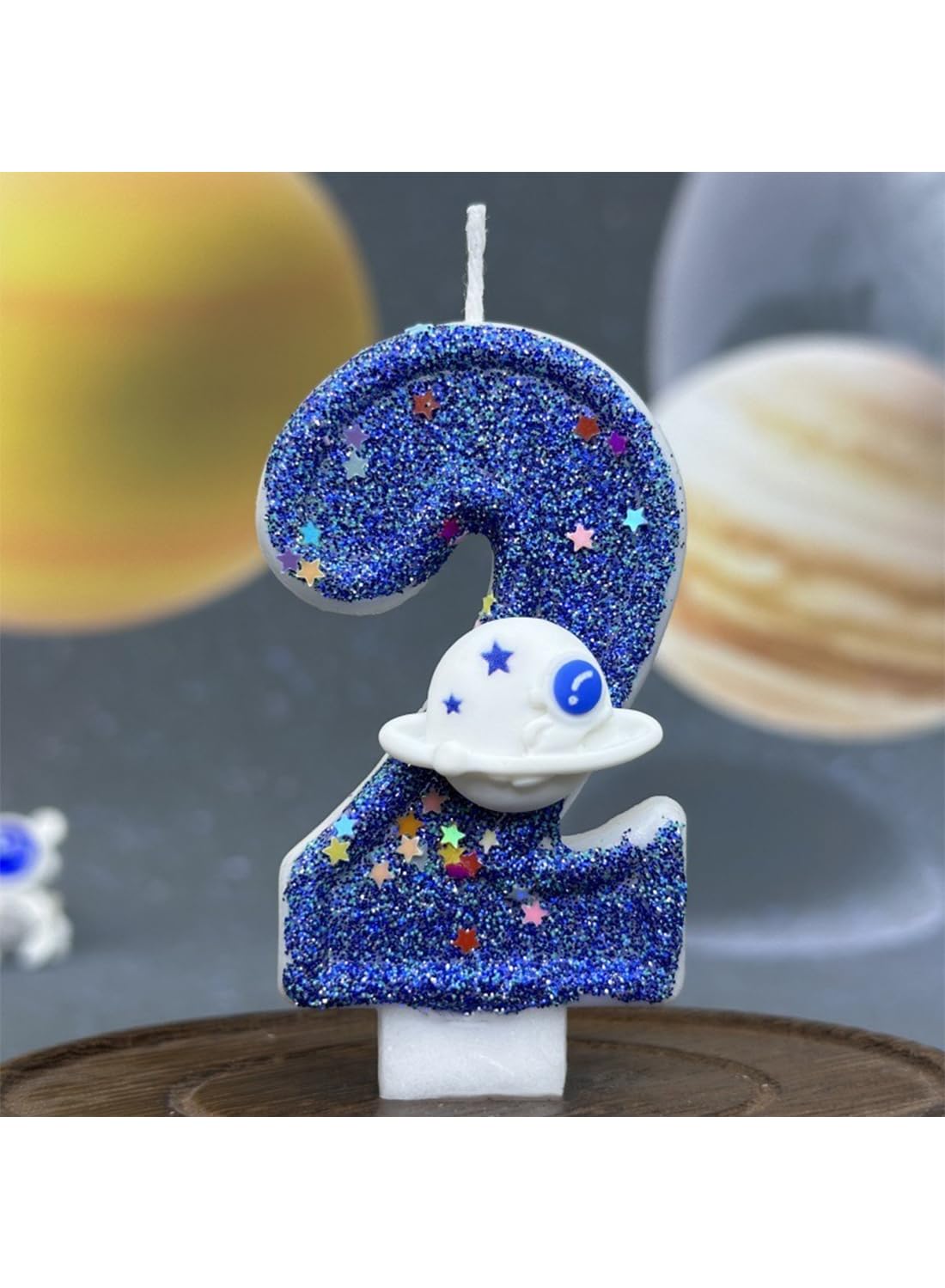 7cm Birthday Number Candles for Cake Decoration, Glittery Cake Toppers with Cute Designs, Perfect for Kids' Parties, Anniversaries, and Celebrations-Green Turtle(No.0)