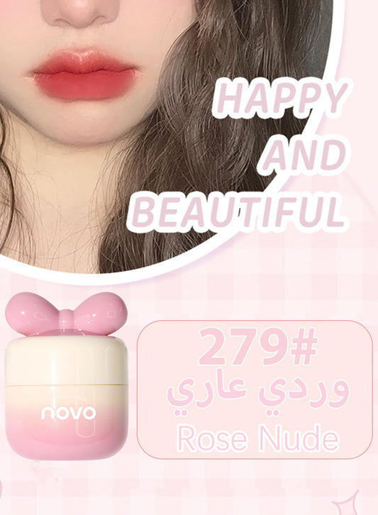 Matte Velvet Lipstick, Long Lasting Waterproof Non Stick Cup Mist Face Lip Gloss, Lightweight Moisturizing Cute Lip Stains Lip Tint Lip Mud for Women, Mud Texture - Color 279#