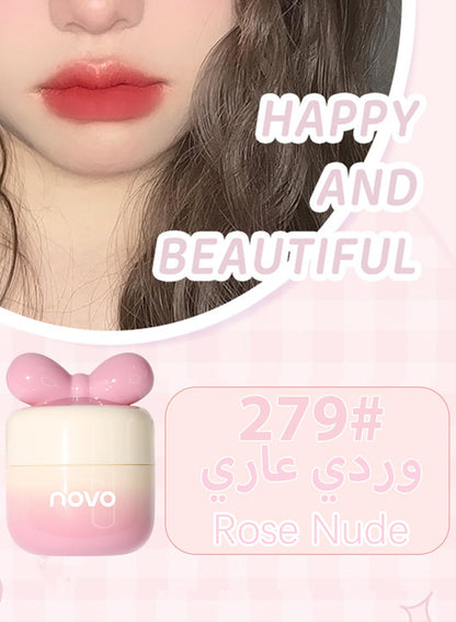 Matte Velvet Lipstick, Long Lasting Waterproof Non Stick Cup Mist Face Lip Gloss, Lightweight Moisturizing Cute Lip Stains Lip Tint Lip Mud for Women, Mud Texture - Color 279#